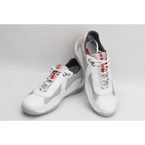 Prada America’s Cup Original Low-top Sneakers White Mesh Grey