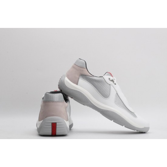 Prada America’s Cup Original Low-top Sneakers White Mesh Grey