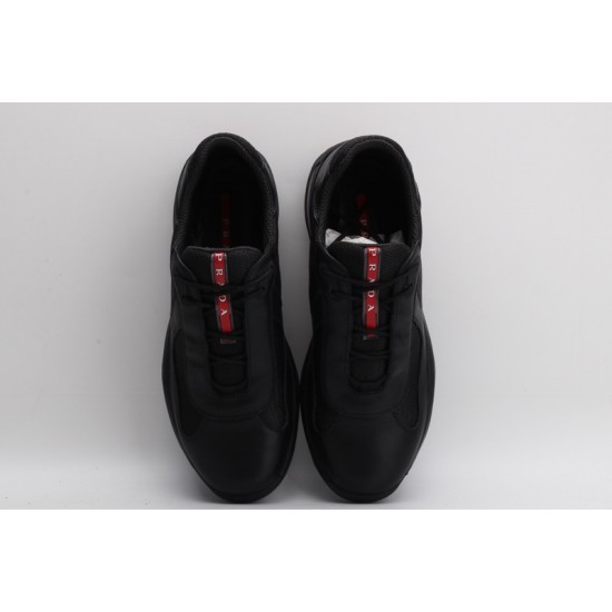 Prada America’s Cup Original Low-top Sneakers Black Leather