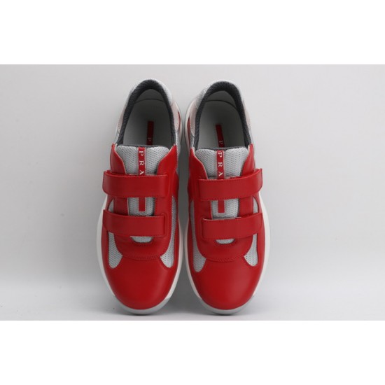 Prada America’s Cup Original Low-top Sneakers Velcro Red