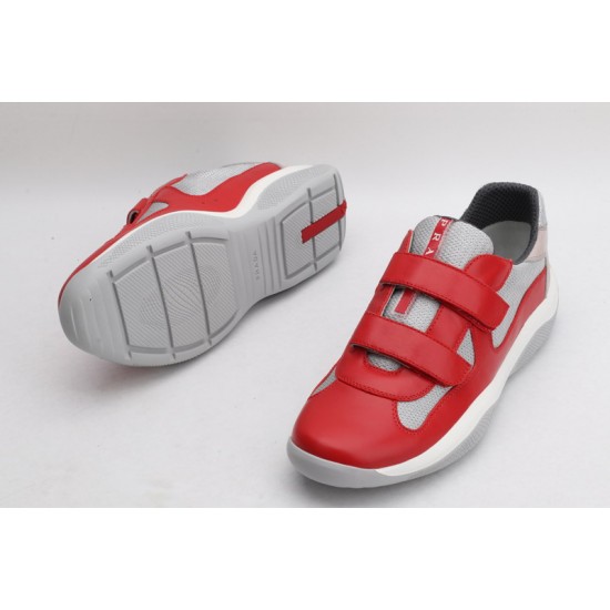 Prada America’s Cup Original Low-top Sneakers Velcro Red