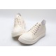 Rick Owens Luxor Low-Top Leather Sneakers White