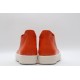 Rick Owens Luxor Low-Top Leather Sneakers Orange Milk