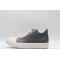 Rick Owens Luxor Low-Top Leather Sneakers Grey