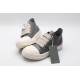 Rick Owens Luxor Low-Top Leather Sneakers Grey