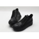 Rick Owens Luxor Low-Top Leather Sneakers Black