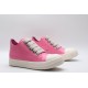 Rick Owens Luxor Low-Top Leather Sneakers Pink