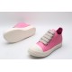 Rick Owens Luxor Low-Top Leather Sneakers Pink