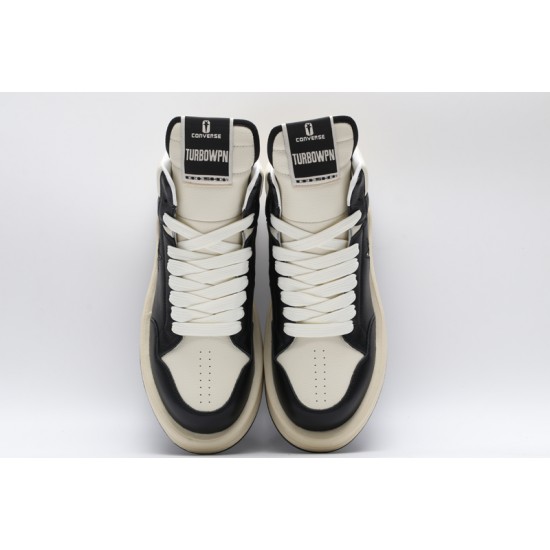 Converse Rick Owens x TURBOWPN Mid 'Black Cloud Cream' A03945C