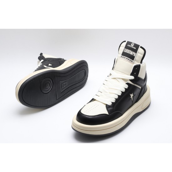 Converse Rick Owens x TURBOWPN Mid 'Black Cloud Cream' A03945C