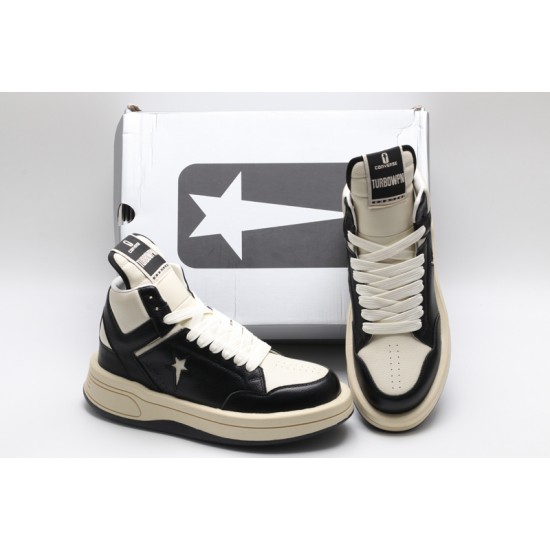 Converse Rick Owens x TURBOWPN Mid 'Black Cloud Cream' A03945C