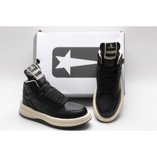 Converse Rick Owens x TURBOWPN Mid 'Black Cloud Cream' 172342C