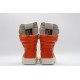 Rick Owens Geobasket Sneakers White Orange