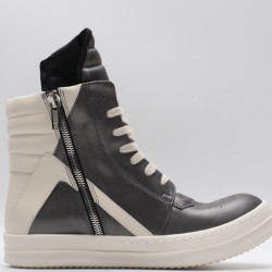 Rick Owens Geobasket Sneakers Obsidian Milk