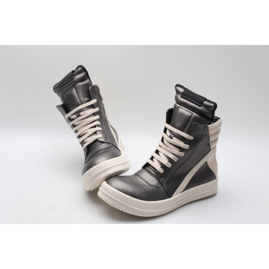 Rick Owens Geobasket Sneakers Obsidian Milk