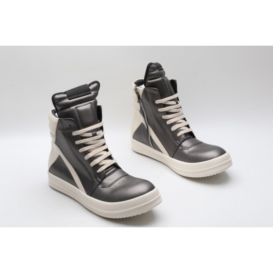 Rick Owens Geobasket Sneakers Obsidian Milk