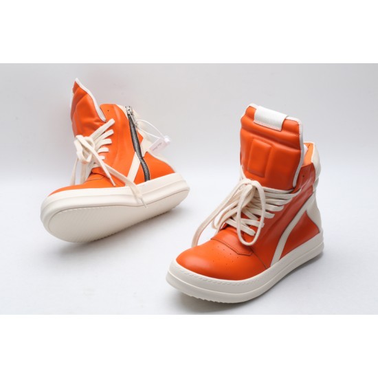 Rick Owens Geobasket Sneakers Orange