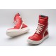 Rick Owens Geobasket Sneakers Red