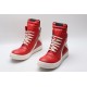 Rick Owens Geobasket Sneakers Red