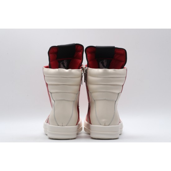 Rick Owens Geobasket Sneakers Red