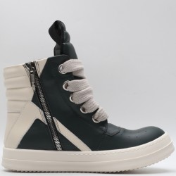 Rick Owens Geobasket Sneakers Green