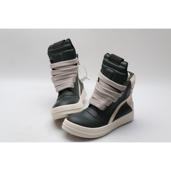 Rick Owens Geobasket Sneakers Green