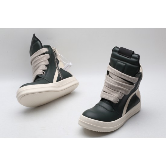 Rick Owens Geobasket Sneakers Green