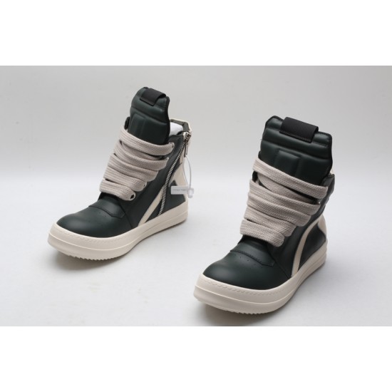 Rick Owens Geobasket Sneakers Green