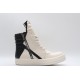 Rick Owens Geobasket Sneakers Milk Black