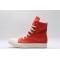 Rick Owens High-top Vegetable-Tanned Buffed Leather Orange