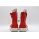 Rick Owens High-top Vegetable-Tanned Buffed Leather Orange