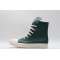 Rick Owens High-top Vegetable-Tanned Buffed Leather Green