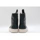 Rick Owens High-top Vegetable-Tanned Buffed Leather Dark Green