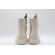 Rick Owens High-top Vegetable-Tanned Buffed Leather Milk