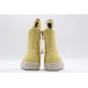 Rick Owens High-top Vegetable-Tanned Buffed Canvas Yellow Milk