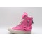 Rick Owens High-top Vegetable-Tanned Buffed Zipper Pink