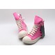 Rick Owens High-top Vegetable-Tanned Buffed Zipper Pink