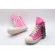 Rick Owens High-top Vegetable-Tanned Buffed Zipper Pink