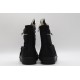 Rick Owens High-top Vegetable-Tanned Buffed Zipper Black