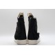 Rick Owens High-top Vegetable-Tanned Buffed Zipper Black Milk