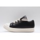 Rick Owens Jumbo Lace Padded Sneaks Low Black Milk