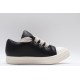 Rick Owens Jumbo Lace Padded Sneaks Low Black Milk