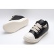 Rick Owens Jumbo Lace Padded Sneaks Low Black Milk