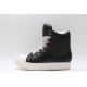 Rick Owens Luxor Jumbo Lace Padded Sneaks Black Milk