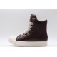 Rick Owens Luxor Jumbo Lace Padded Sneaks Burgundy Milk