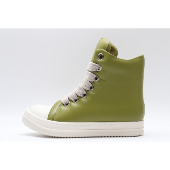 Rick Owens Luxor Jumbo Lace Padded Sneaks Oliver Milk