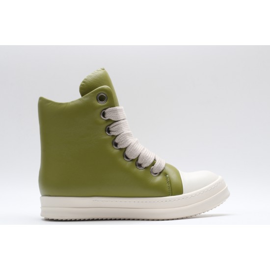 Rick Owens Luxor Jumbo Lace Padded Sneaks Oliver Milk