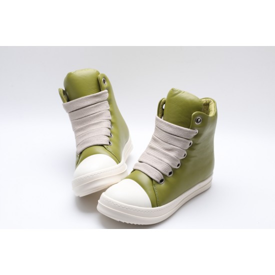 Rick Owens Luxor Jumbo Lace Padded Sneaks Oliver Milk