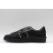 Valentino Garavani Low-Top Paneled Buffed Calfskin Sneaker Black Metallic Gold