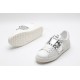 Valentino Garavani Low-Top Paneled Buffed Calfskin Sneaker White Silver